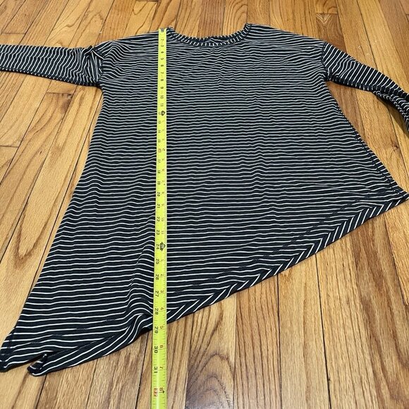 Lululemon To The Point‎ Long Sleeve Modern Stripe Heathered Black White - Picture 7 of 9